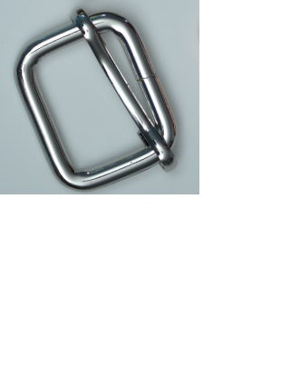 Silver Bag Connector, Rectangle Slider | 25mm (1")