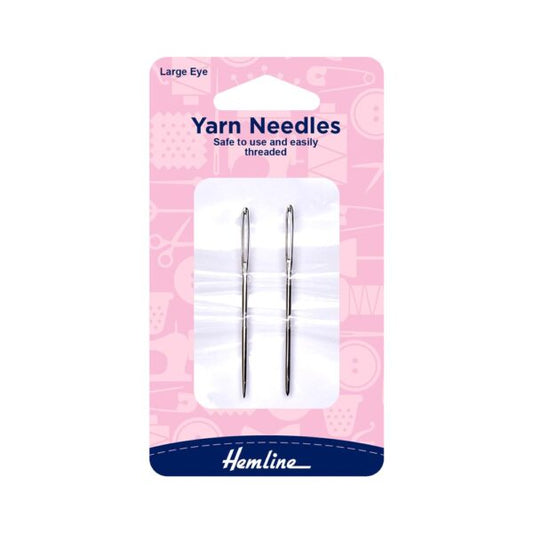 HEMLINE - Yarn Needle, Large Eye, 2 pack, Metal