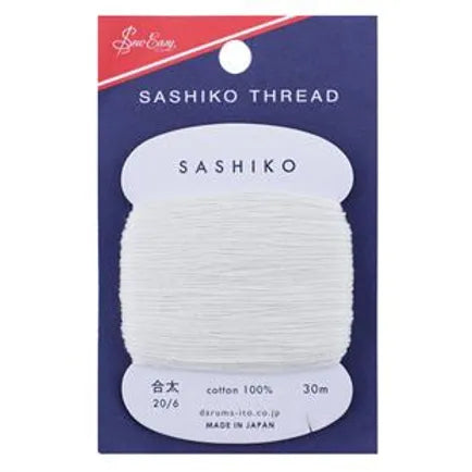 Sashiko Cotton Thread Range - 20/6, 30m | Sashiko