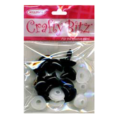 Plastic Noses - 25.5mm x 21mm Black - 8pcs