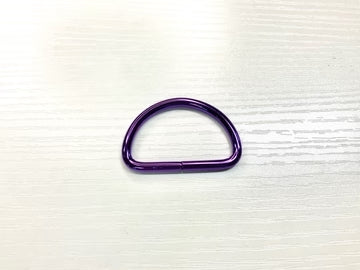Purple Chrome Bag Connector, D Ring | 38mm (1.5")