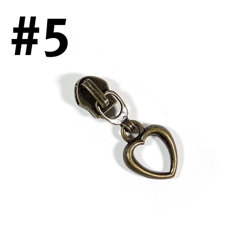 #5 Zip Pull | Antique Brass
