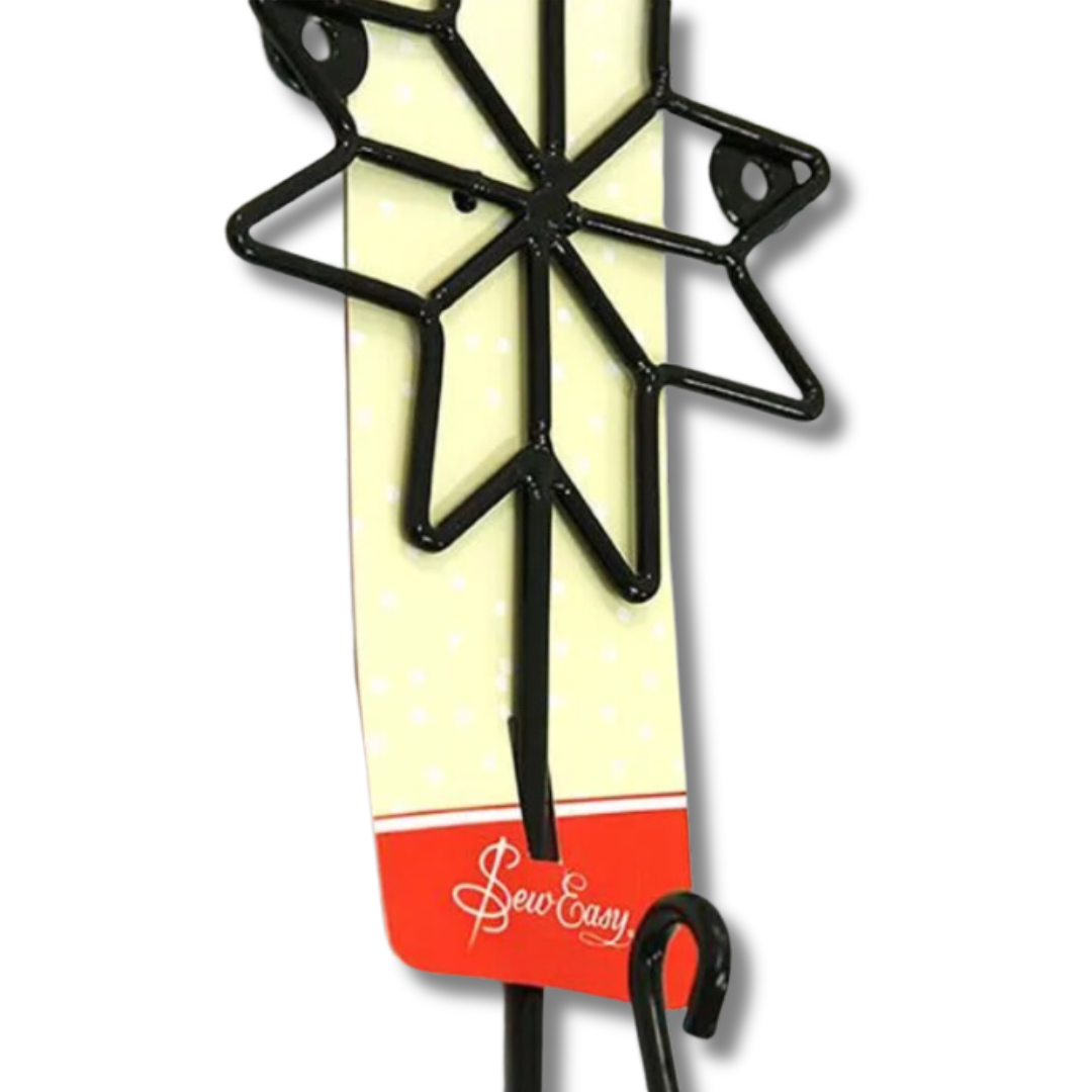 SEW EASY HANGSELL Quilt Hook, Black, 7.5" Wire, Star Patch