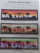 African Silhouette "Landscape" Pattern