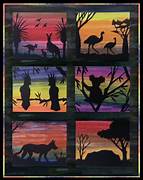 Australian Silhouette Panels - Emu Kit