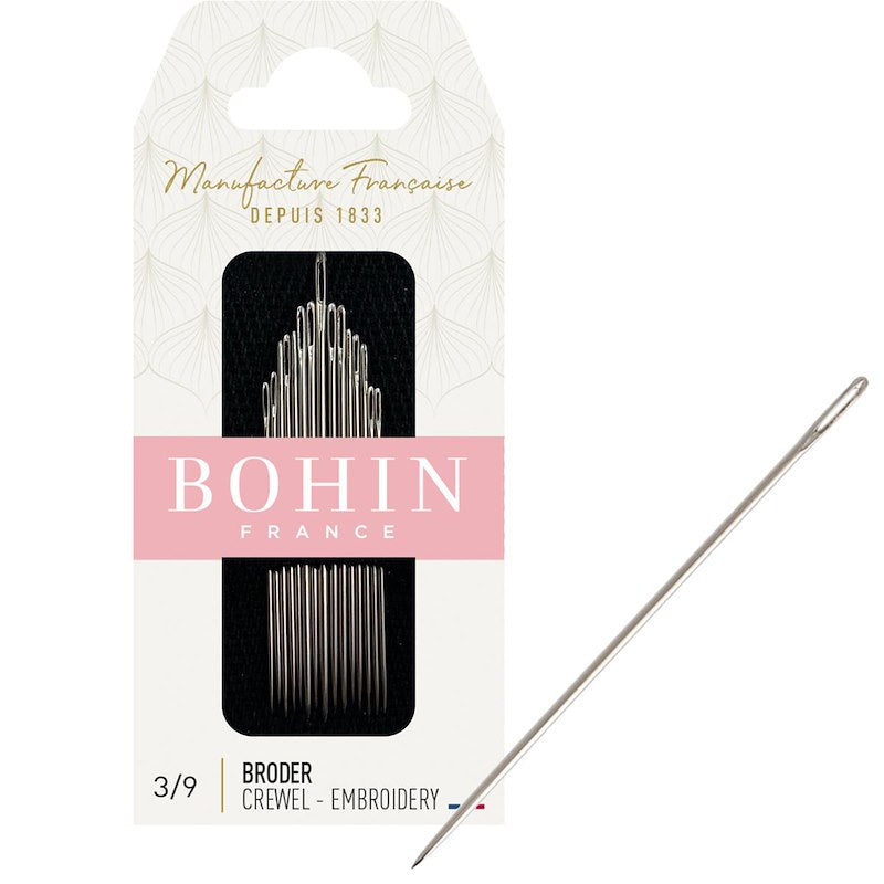 BOHIN Broder (Embroidery) Needles - size 3/9