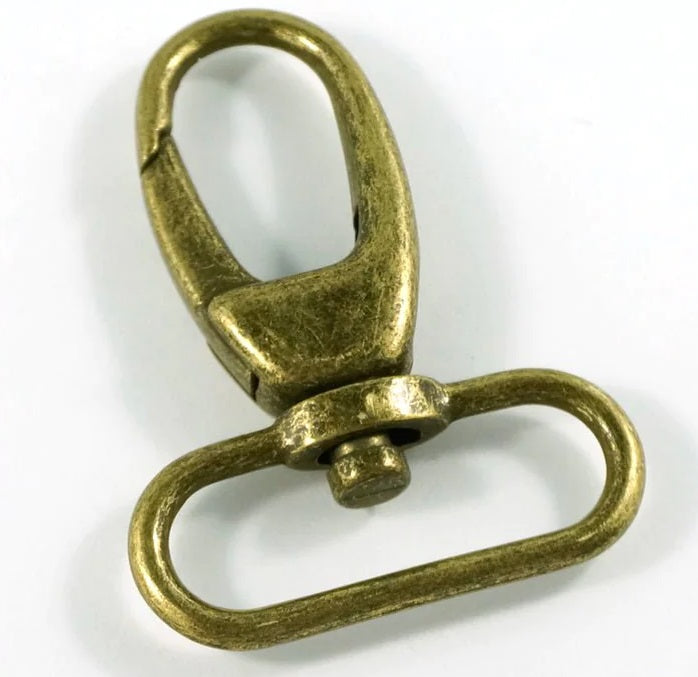 Antique Brass Bag Connector, Lobster Clasp | 38mm (1.5")