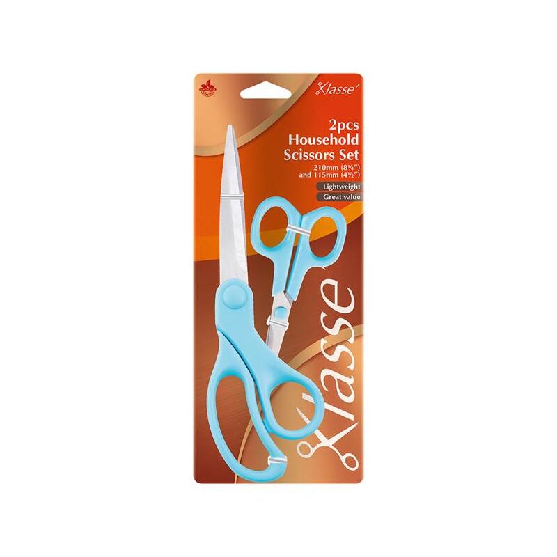 KLASSE SCISSORS - BK3820 - 2pc Household Scissors Set