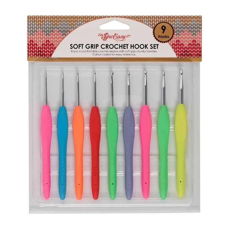 SEW EASY KNITTING Soft Grip Crochet Hook Set