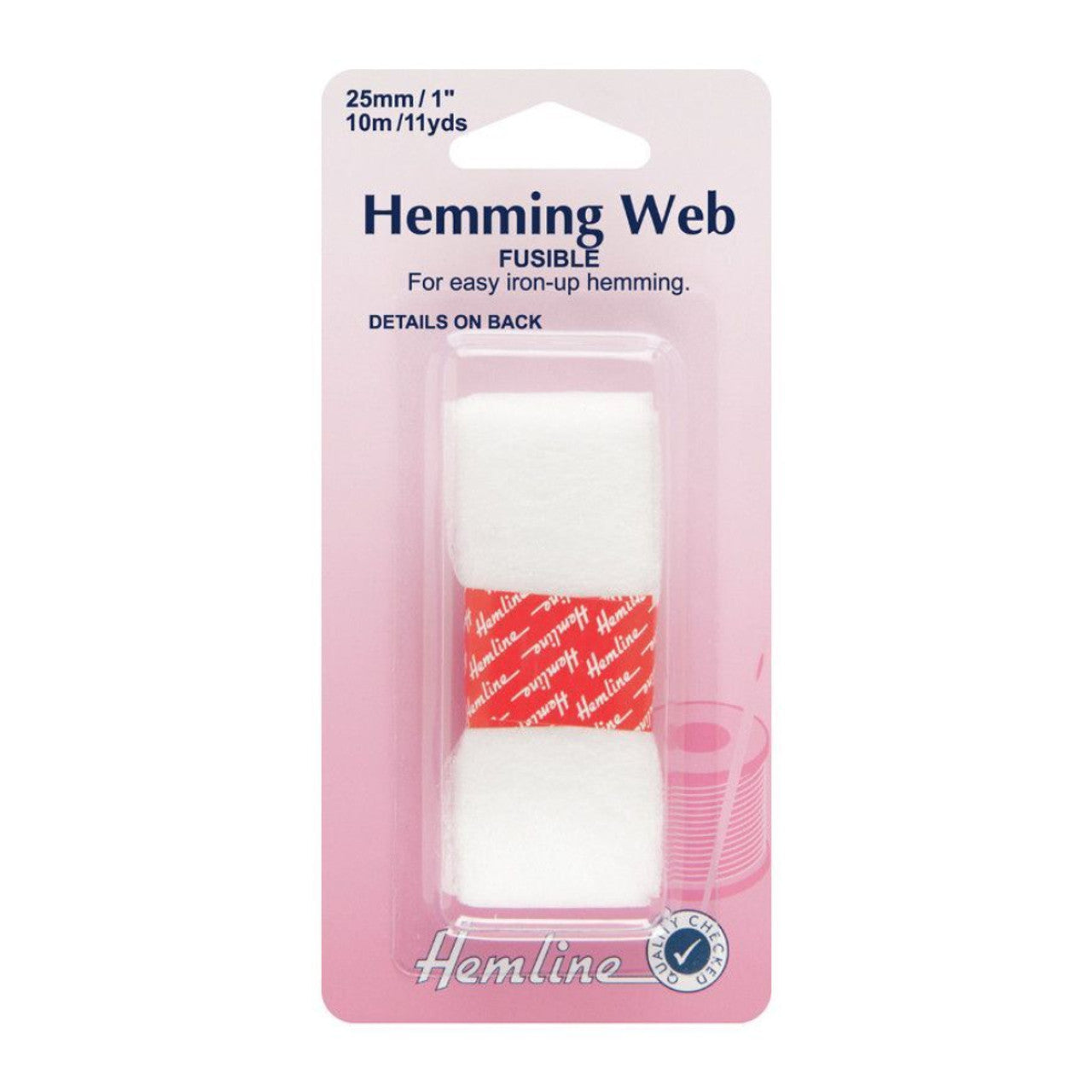 HEMLINE - Fusible Hemming Tape white 25mm x 10m