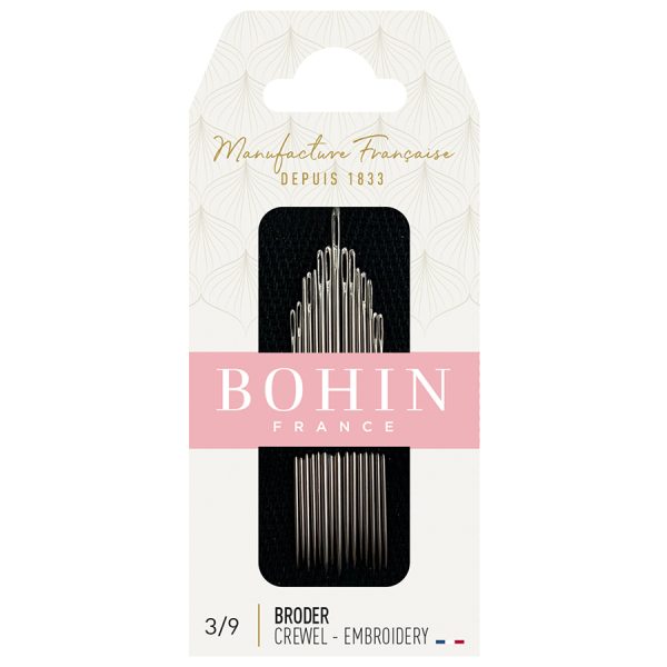 BOHIN Broder (Crewel Embroidery) Needles - size 3/9