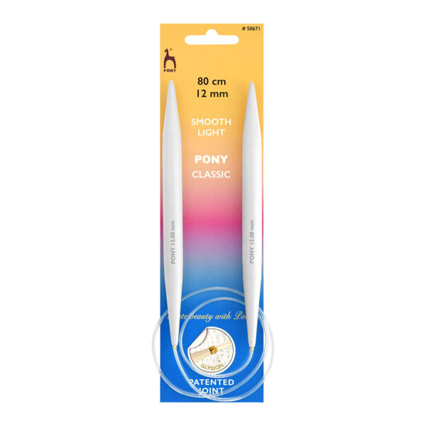 Pony - Circular Knitting Pin -80cm 12mm