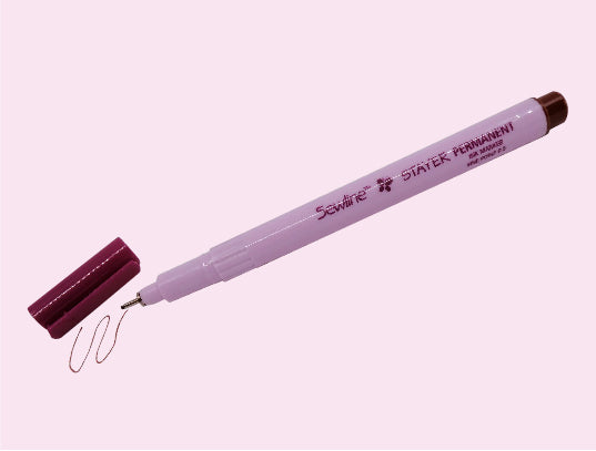 SEWLINE - Stayer - Permanent Marker - Fine Point 0.5 Brown