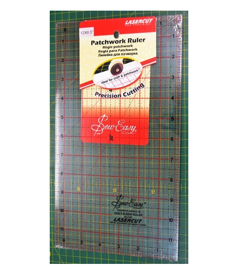 SEW EASY HANGSELL Patchwork Ruler 12" x 6.5"