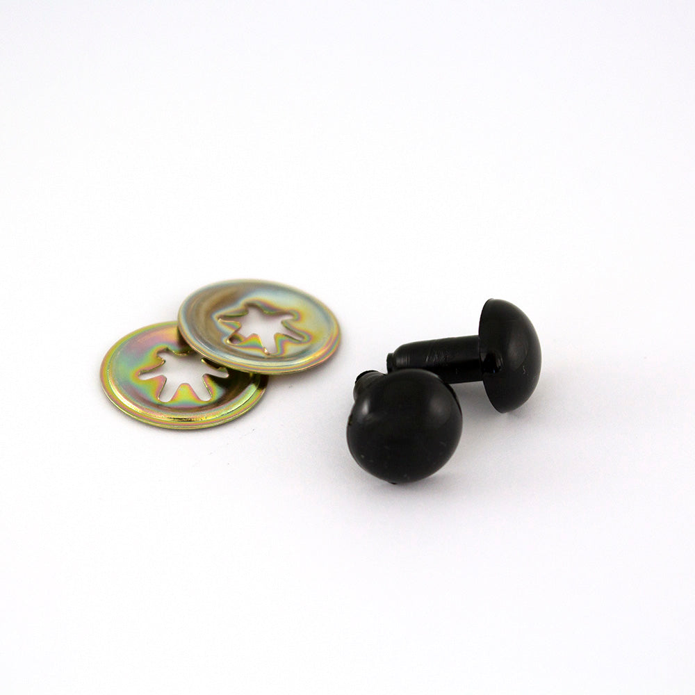 Toy Eyes Solid - 12mm Black - Loose