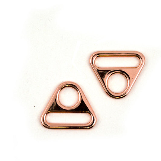 Rose Gold Triangular Ring 25mm (1") - 2pkt