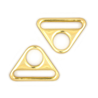Gold Triangular Ring 40mm (1.5") - 2pkt