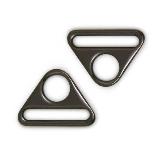 Gunmetal Triangular Ring 40mm (1.5") - 2pkt