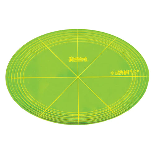 MATILDA'S OWN Patchwork Templates Extra Large Oval Set (6) 9.5" to 12"