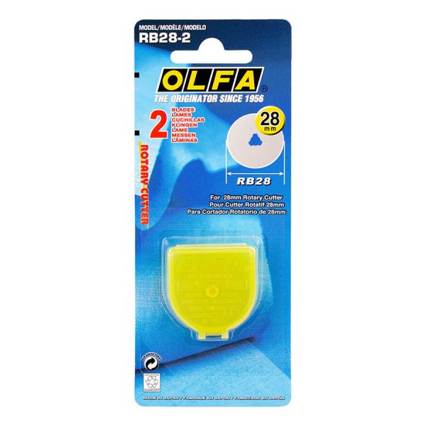 OLFA Blade Replacement, 28mm Straight, 2 Pack