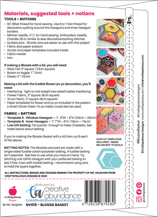 Blossie Basket | Craftapalooza Designs