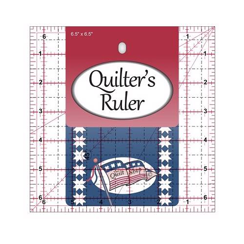 Quilters Ruler 6.5 x 6.5 Inches