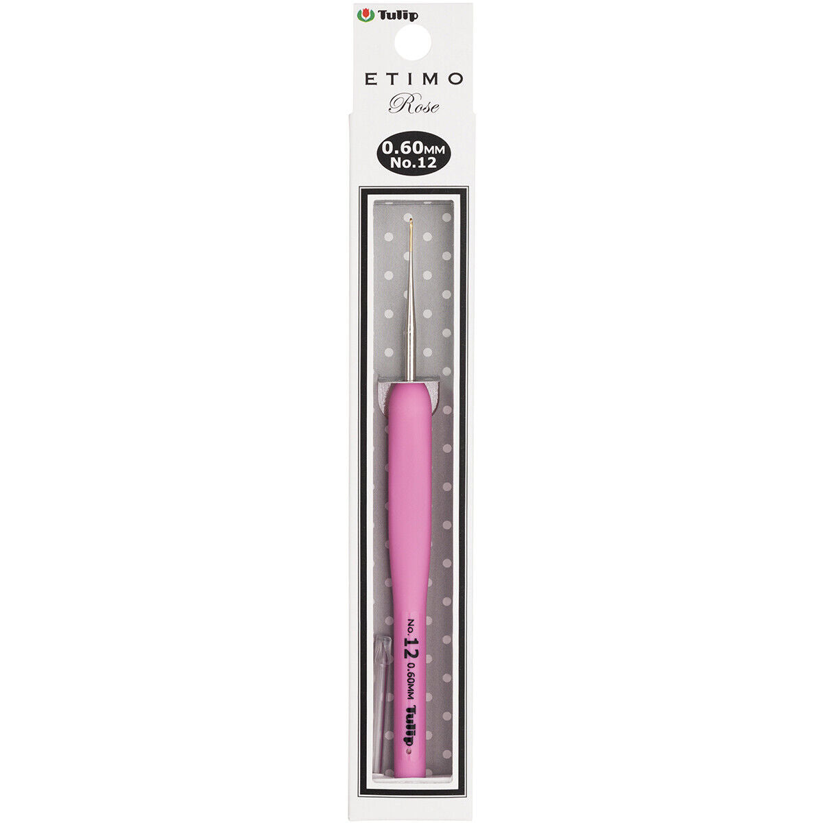 ETIMO Rose Steel Crochet Hook - size 0.6mm No12