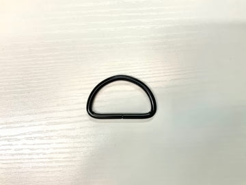 Black Metal Bag Connector, D Ring | 38mm (1.5")