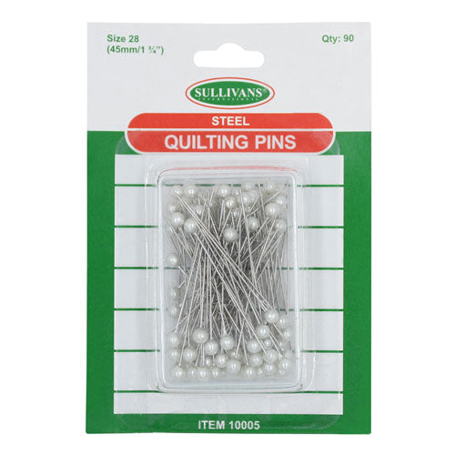 SULLIVANS Steel Quilting Pins Size 28 45mm 90pcs