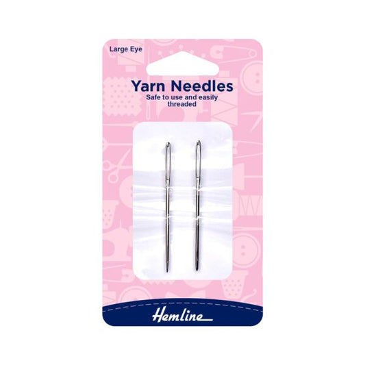 HEMLINE - Yarn Needle, Large Eye, 2 pack, Metal