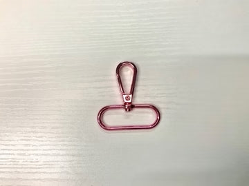 Pink Chrome Bag Connector, Lobster Clasp | 38mm (1.5")