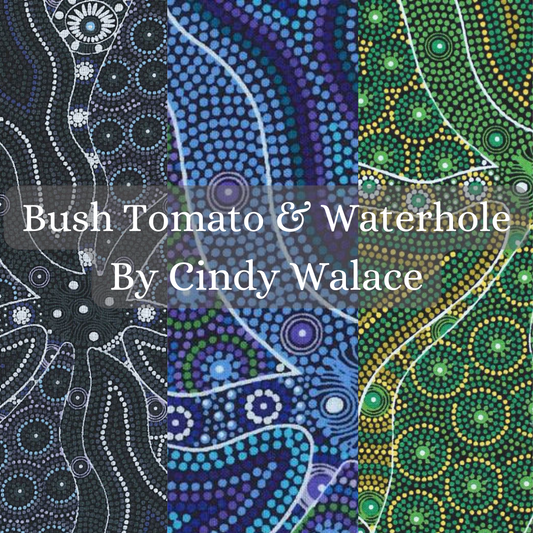 Bush Tomato & Waterhole designed by Cindy Walace