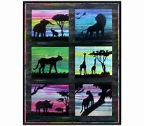 African Silhouette Panels - Giraffe kit