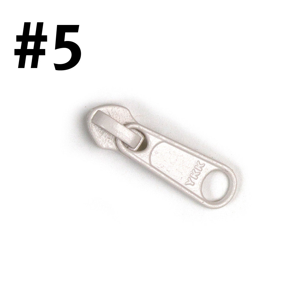 YKK #5 Zip Pull | Ivory