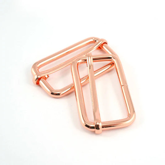 Rose Gold Bag Connector, Rectangle Slider | 38mm (1.5")