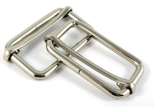 Silver Bag Connector, Rectangle Slider | 38mm (1.5")