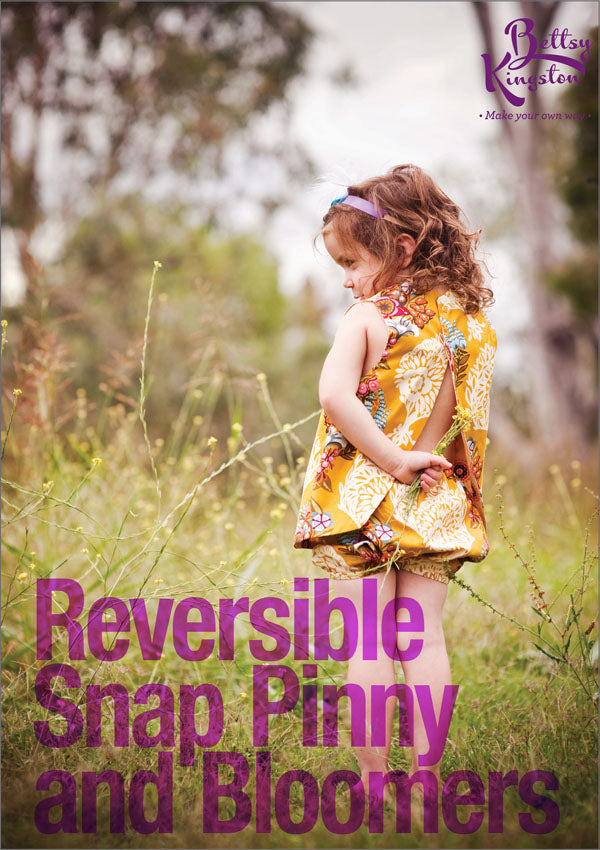 Reversible Snap Pinny & Bloomers- Betty Kingston