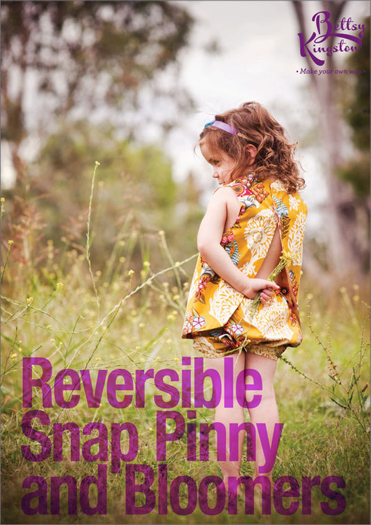 Reversible Snap Pinny & Bloomers- Betty Kingston