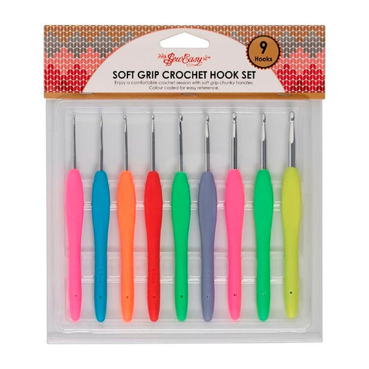 SEW EASY KNITTING  Soft Grip Crochet Hook Set