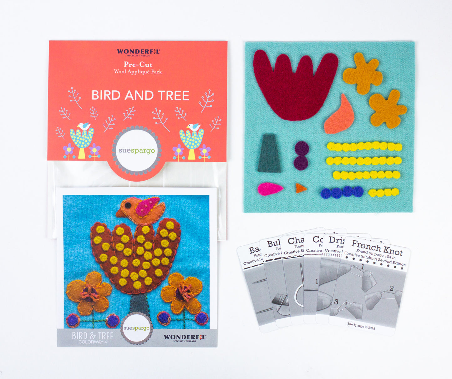 Pre Cut Wool Applique Packs - Sue Spargo | Wonderfil