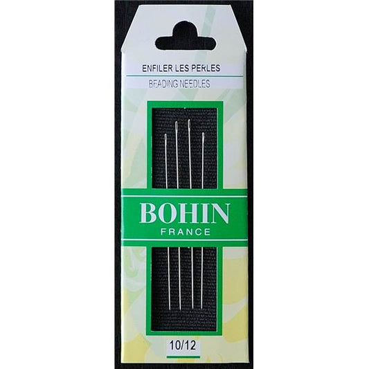 BOHIN Beading (Enfiler Les Perles) Needles - size 10/12 - 4pcs