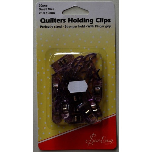 SEW EASY HANGSELL Quilters Holding Clips Small Size 20pcs