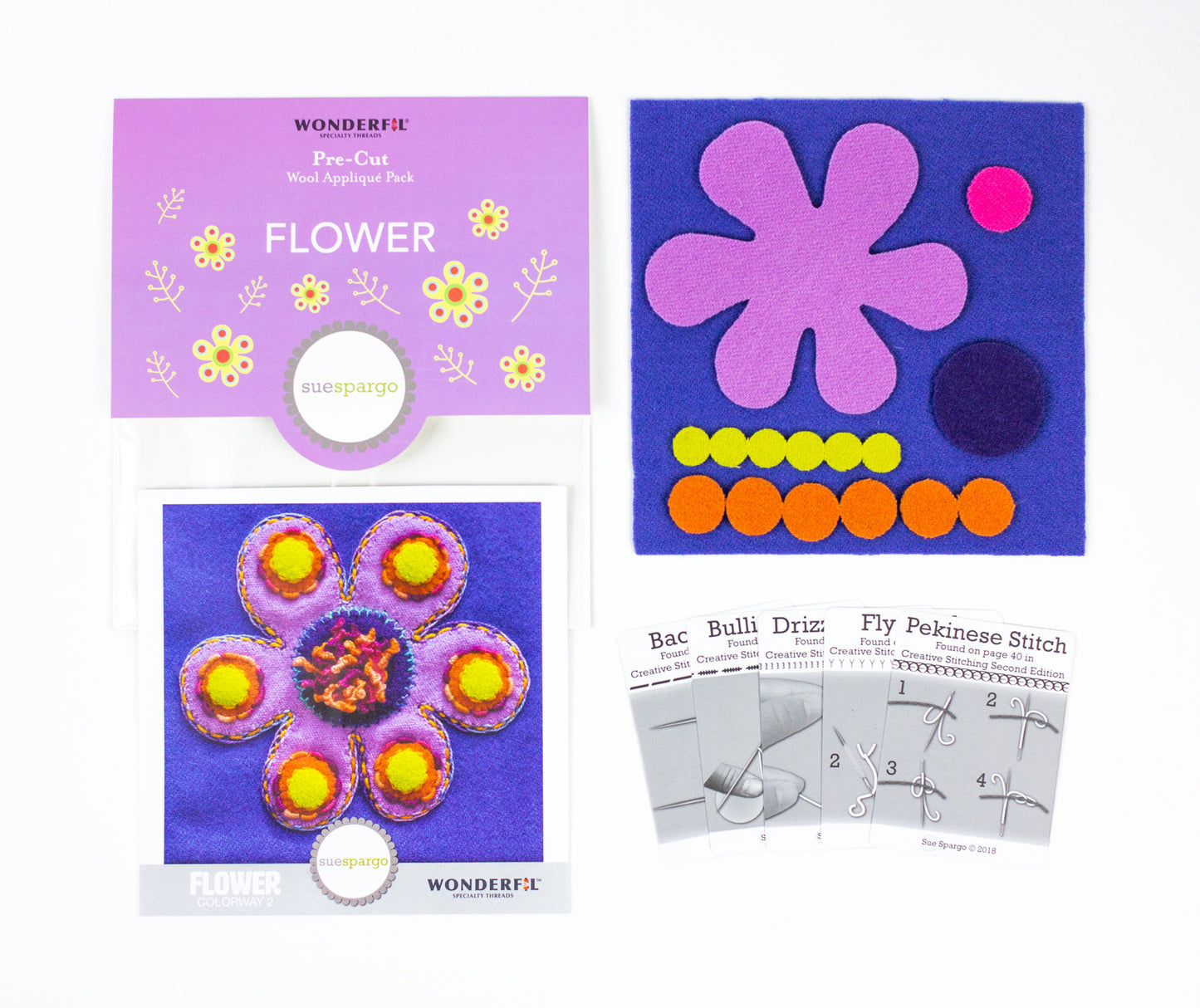 Pre Cut Wool Applique Packs - Sue Spargo | Wonderfil