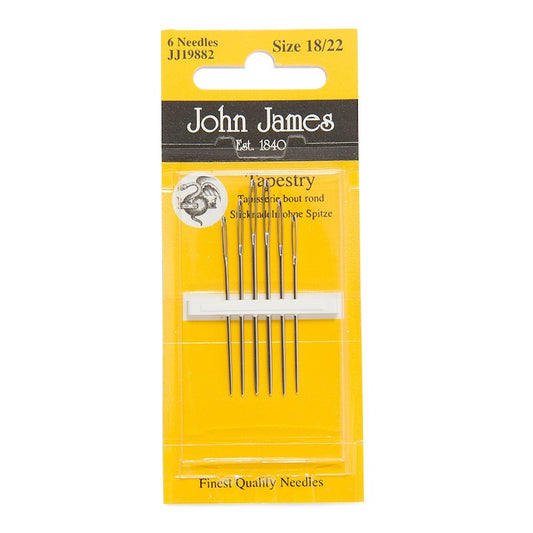 John James - Tapestry Cross Stitch Needles - size 18/22