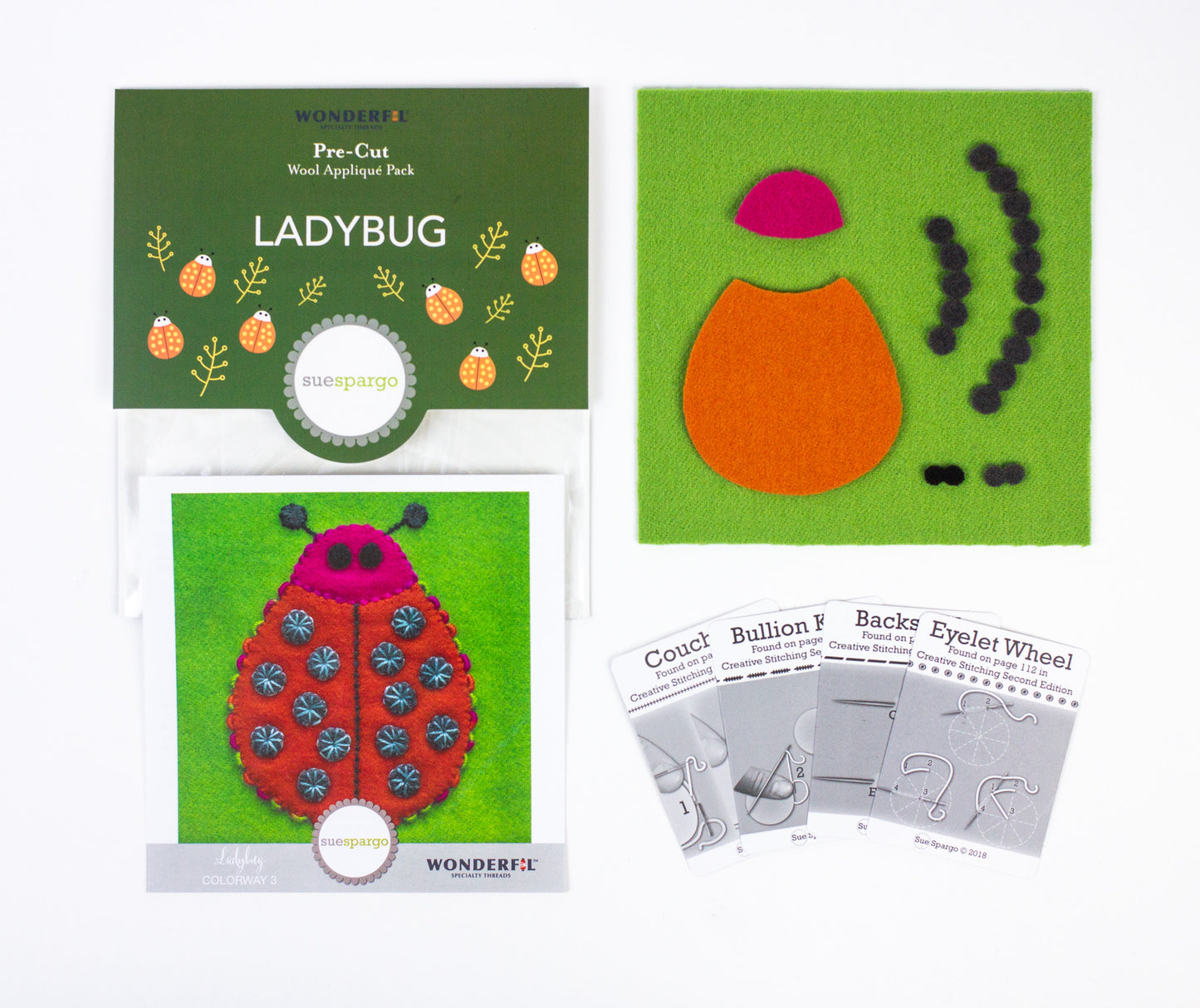 Pre Cut Wool Applique Packs - Sue Spargo | Wonderfil