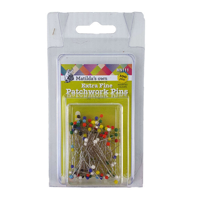 MATILDA'S OWN Extra Fine Patchwork Pins 35 x 0.4mm 100pcs