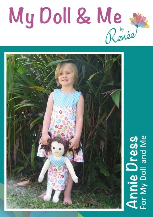 Annie Dress for My Doll & Me - By Renee