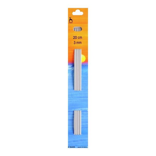 Birch - Double Ended Plastic Knitting Needle - 20cm 7.00mm - 4pcs