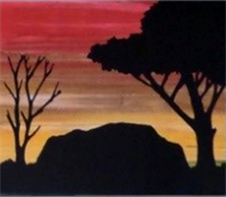 Australian Silhouette Panels - Uluru Kit