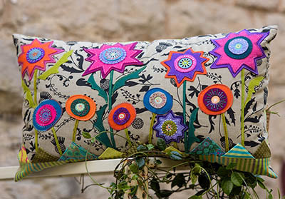 Starflower Pillow by Wendy Williams